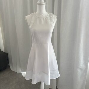 Armani Exchange White Sleeveless Dress
